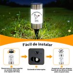 Lámpara solar de jardín personalizada con nombre y texto diseño floral de paloma y mariposa regalo conmemorativo de cementerio para familias en duelo