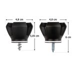 Personalisierter Greifkopf für Golfball-Retriever | mit Logo oder Text | mit Schraube | Ersatzkopf | Geschenk für Golfer und Golfbegeisterte