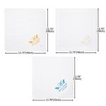 Personalised Floral Initial 100% Cotton Wedding Lace Handkerchief with Embroidered Date and Name Bridal Shower Wedding Gift for Bride