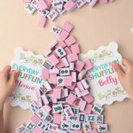 Personalized 3D-Printed Multicolor Mahjong Tile Mixer with Name Set of 2 Mahjong Accessories Mahjong Club Birthday Gift for Mahjong Player