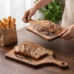 Personalized Flower Highland Cow Wooden Reversible Charcuterie Cutting Board with Engraved Text and Grip Housewarming Birthday Gift for Family Friends
