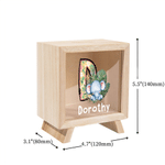 Personalised Cartoon Animal Pattern Wooden Money Box with Name Back to School Children's Day Birthday Gift for Boys Girls