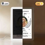 Personalized Pet Photo LED Mirror Photo Frame with Name and Date Sympathy Memorial Daily Use Gift for Pet Lovers Owners Friends