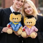 Personalized Cute Graduation Teddy Bear Plush Toy with Sash Name Year and School Logo Graduation Gift for Graduates