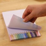 Personalised Coloured Pencils Notepad with Text and 40/80 Pages Daily Use Back to School Teachers' Day Appreciation Gift for Teachers
