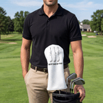 Personalized 1-6 Golf Club Pattern Name PU Leather Golf Club Head Cover with Text Golf Tools Anniversary Retirement Gift for Golf Player Man