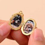 Personalised Butterfly Locket 1-2 Photos Necklace Dainty Jewellery Birthday Anniversary Memorial Gift for Women
