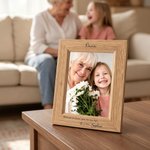 Personalized Minimalist Photo Title Frame with Engraved Name and Text Home Decor Birthday Grandparent's Day Gift for Grandparents