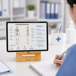 Support de téléphone en bois personnalisé « Docteur / Infirmière » avec illustration de bande dessinée et prénom – Cadeau de remerciement pour la Semaine des infirmières, destiné aux médecins, infirmi