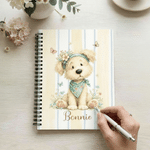 Personalized Cute Animal A5 Spiral Notebook with Name Anniversary Birthday Back to School Gift for Students Office Workers