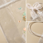 Personalized Cute Floral Dog Animal Clear Gift Bag with Name Daily Use Birthday Gift for Kids