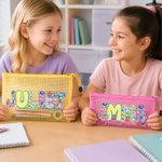 Personalized Artistic Name Waterproof Sandproof Back-to-school Bag Back to School Season Gift for Kids Students