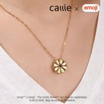 Collar magnético de emoji personalizado con piedra de nacimiento y nombres regalo de Día de la Madre para mamá y abuela | Callie × emoji ™
