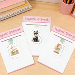 Personalized Cute Animal Pattern Magnetic Bookmark Clip with Name Reading Corner Back to School Birthday Gift for Bookworms Kids