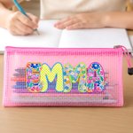 Personalized Artistic Name Waterproof Sandproof Back-to-school Bag Back to School Season Gift for Kids Students
