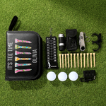 Personalised It's Tee Time Golf Storage Box and Tools Set with Name Birthday Game Day Gift for Golf Lover Players