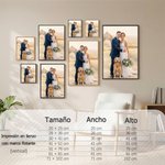Impresiones en lienzo personalizadas con nombres y foto efecto óleo decoración para hogar regalo de aniversario o boda para pareja