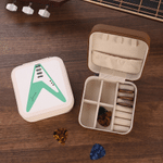 Personalised Multicolour Guitar Pattern PU Leather Guitar Pick Storage Box with Name and Zipper Music Accessories Birthday Gift for Guitarist