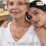 Collar magnético de emoji personalizado con piedra de nacimiento y nombres regalo de Día de la Madre para mamá y abuela | Callie × emoji ™