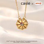 Personalized Birthstones emoji Scene Magnetic Necklace with Names Dainty Jewelry Anniversary Mother's Day Gift for Mom Grandma | Callie × emoji ™