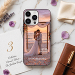 Personalised Love Memories Photo Phone Case for iPhone with Name and Year Daily Use Birthday Anniversary Gift for Couples
