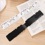 Personalized Fantasy Unicorn Rainbow Name Design Magnetic Bookmark Clip Birthday Back to School Gift for Book Lovers Readers