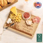 Personalized 10 Years Down And I Still Wood Marry You Name FSC Bamboo Charcuterie Cutting Board Ship from USA Housewarming Gift for Family