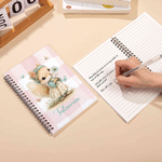 Personalized Cute Animal A5 Spiral Notebook with Name Anniversary Birthday Back to School Gift for Students Office Workers