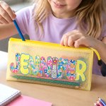 Personalized Artistic Name Waterproof Sandproof Back-to-school Bag Back to School Season Gift for Kids Students