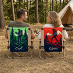 Personalised Hiker Silhouette Portable Sports Towel with Lanyard with Name Hiking Club Birthday Gift for Hikers