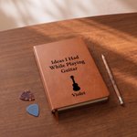 Personalised Ideas I Had While Playing Guitar A5 Journal Notebook with Name Daily Use Birthday Gift for Guitarists Guitar Players