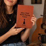 Personalised Ideas I Had While Playing Guitar A5 Journal Notebook with Name Daily Use Birthday Gift for Guitarists Guitar Players