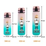 Personalisierte Nachwuchskicker-Trinkflasche | mit Namen | 3 Größen zur Auswahl | Einschulung oder Geburtstag Geschenk für Kinder und Jugendliche