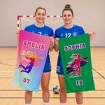 Personalised Soccer Basketball Sports Silhouette Name Quick Drying Sports Towel with Number and Lanyard Club Game Day Birthday Gift for Sport Lovers