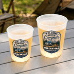 Personalized Welcome to Our Campsite Frosted Plastic Cups with Text  Set of 10 Outdoor Camping Birthday Gift for Camping Enthusiasts