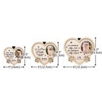 Personalised Pet Photo Paw Wooden Heart Car Visor Clip Frame with Name and Year Memorial Sympathy Gift for Pet Owners Friends