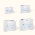 Sacs cadeaux de mariage personnalisés avec nom et rôle - Lot de 3-10 accessoires pour fête de mariage