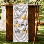 Personalized Signature Cocktails Pet Photo Silk Banner with Title and Cocktail Formula Wedding Party Gift for Couples Newlyweds