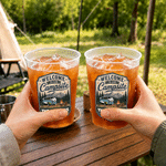 Personalized Welcome to Our Campsite Frosted Plastic Cups with Text  Set of 10 Outdoor Camping Birthday Gift for Camping Enthusiasts