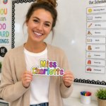 Personalized Multicolour Teacher Name Whiteboard Magnet School Classroom Supplies Back to School Gift for Teacher