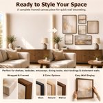 Personalised Modern Oil Painting Style Photo Framed Canvas Prints with Name Home Decor Ship from USA Housewarming Anniversary Gift for Family Friends