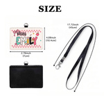 Personalised Bow Apple Pencil PU Leather Card Holder with Title and Name Back to School Teacher's Day Appreciation Gift for Teachers