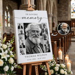 Personalzied Photos Canvas Prints with Name and Date Ship from USA Funeral Ceremony Memorial Service Decor Sympathy Gift for Loss of Loved One