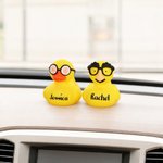 Personalised Funny Cute Resin Yellow Duck with Name Desk Decor Party Birthday Children's Day Gift for Kids Best Friends