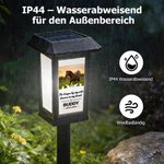 Personalisierte Pferdefoto-Solar-Gartenlampe | mit Namen und Jahr | Gartenlicht | Gedenklicht für den Garten | Beileidsgeschenk für Pferdeliebhaber