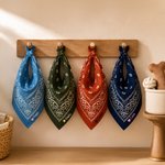 Personlig, söt hundbandana i flera färger med tass-, stjärna- och hjärtmotiv samt broderat namn – för daglig användning utomhus, perfekt som födelsedagspresent till husdjursägare, djurälskare och vänn