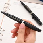 Personalised Red Blue Line Engraved .308 Bullet Shaped Ballpoint Pen with Clip Ink Refill Gift for Men Policeman Military Legal Officer