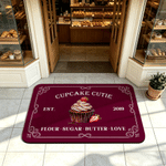 Personalised Creative Baking Element Design Doormat with Text  Kitchen Bakery Use Opening Housewarming Gift for Baker Baking Enthusiast