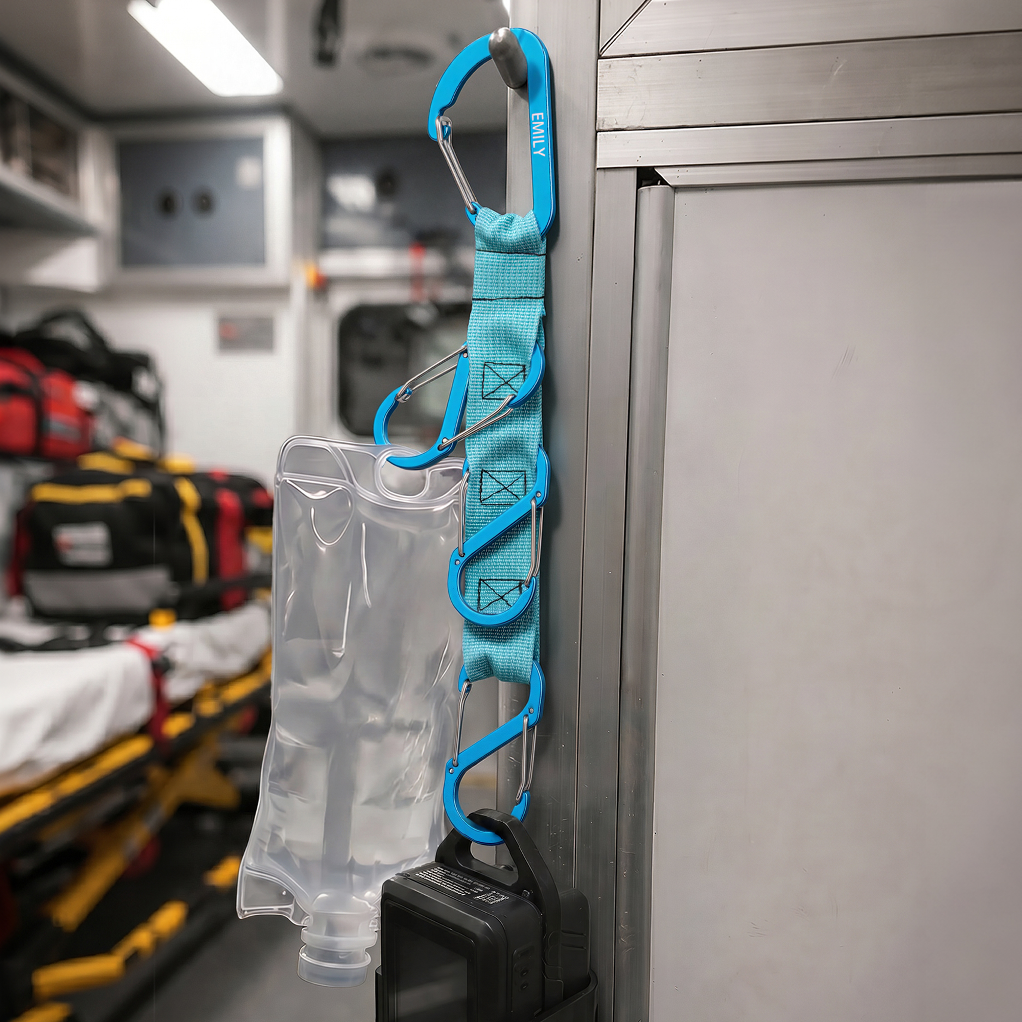 Personalisierter, sicherer Infusionsbeutelhalter mit eingraviertem Text – für Notfallvorsorge, Rettungsdienste und als Geburtstagsgeschenk für Pflegekräfte und medizinisches Personal