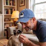 Personalisiertes Baseballcap mit 1-2 bestickten Haustierfotos und Namen | aus Baumwolle | Farbe wählbar |  Geburtstag Geschenk für Haustierliebhaber